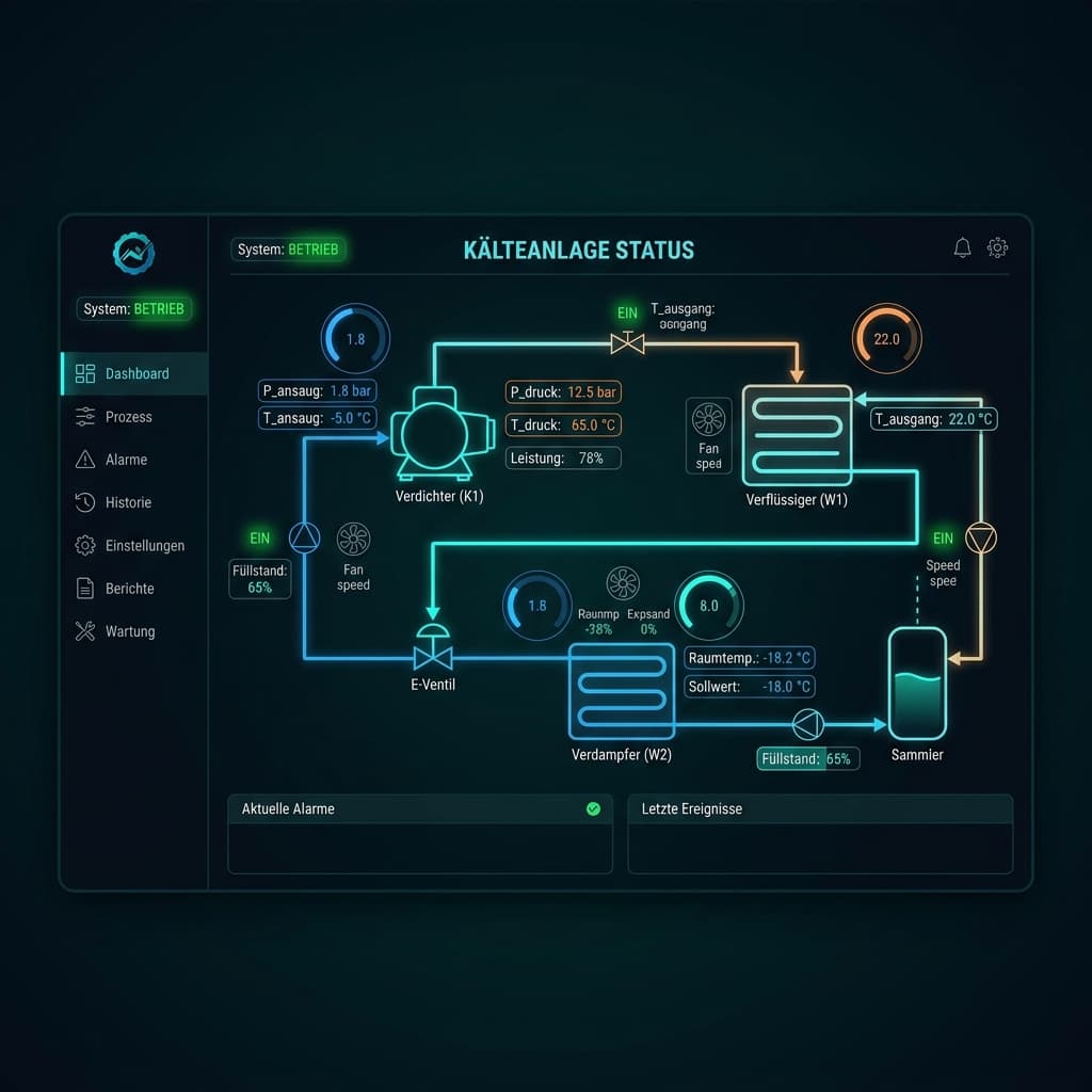 AutomationX Prozessvisualisierung Dashboard